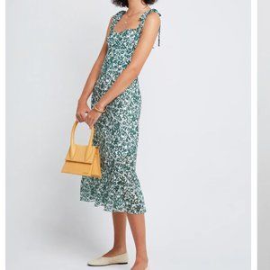 Few Moda Green Floral Toile de Jouy Dress